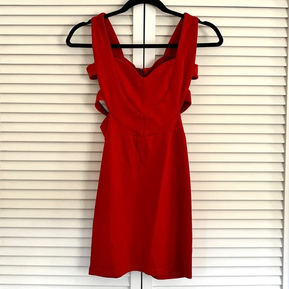 Red Mini Dress - Picture 6 of 9